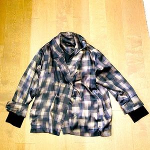 Risto graphic print silk blazer size small (but oversized)